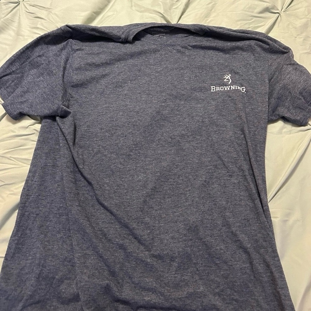 Browning Men's Heathered Navy Tee